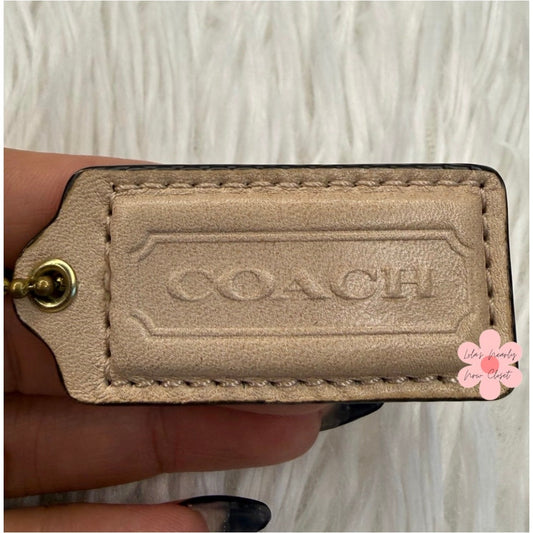 2" COACH Fob Bag Charm Hang tag Hangtag