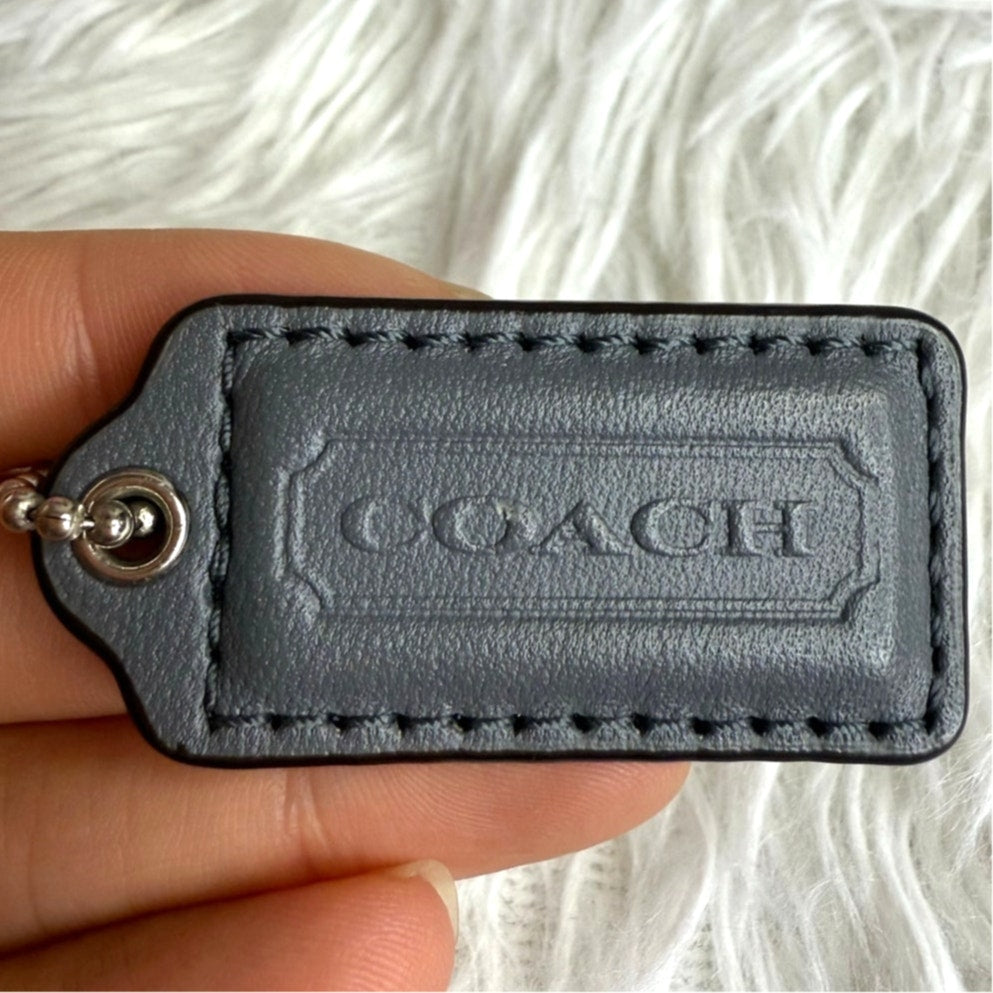 1.5" COACH Fob Bag Charm Hang tag Hangtag
