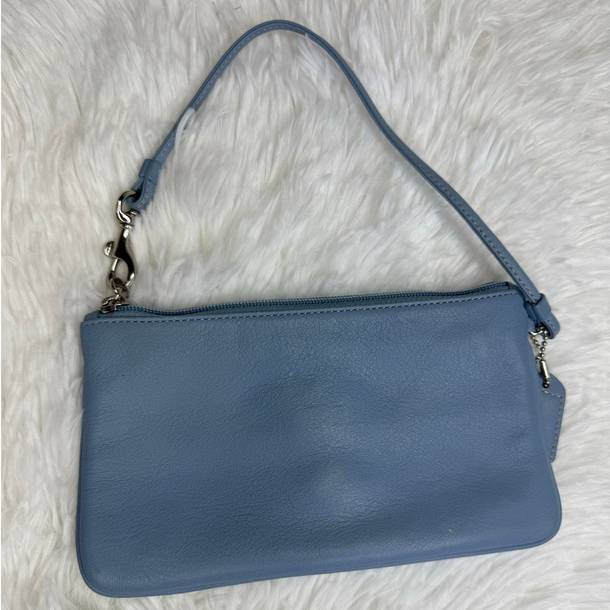 Vintage COACH y2k Soho Blue Wristlet