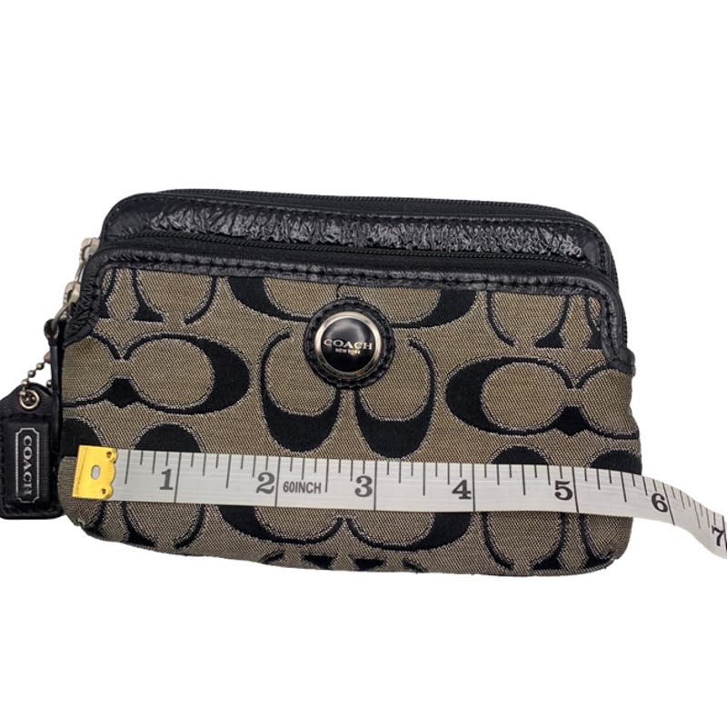 COACH Black and Gray Pouch