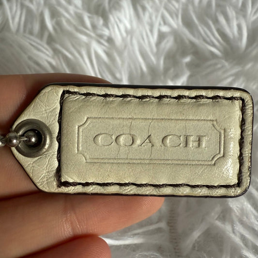 1.5" y2k COACH Vintage Fob Bag Charm Hang tag Hangtag