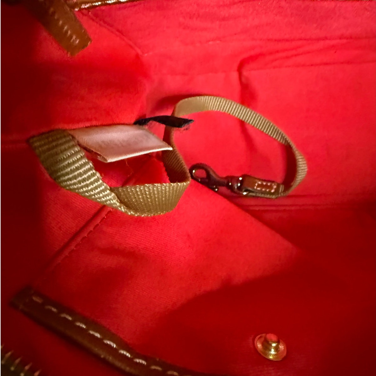 DOONEY & BOURKE Orange Pebbled Grain Lexington Tote