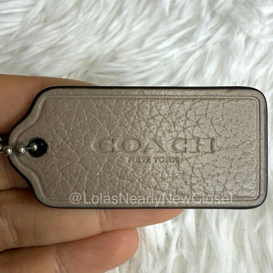2" COACH Fob Bag Charm Hang tag Hangtag