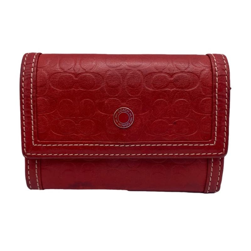 Vintage COACH Red Cardholder