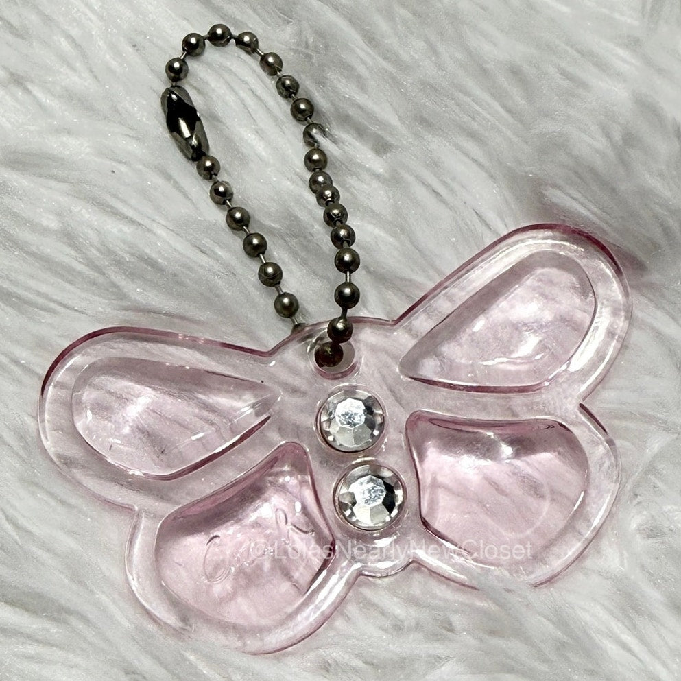 2.5" COACH Poppy Beautiful Pink Fob Bag Charm