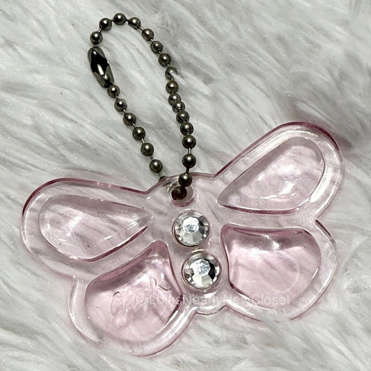 2.5" COACH Poppy Beautiful Pink Fob Bag Charm