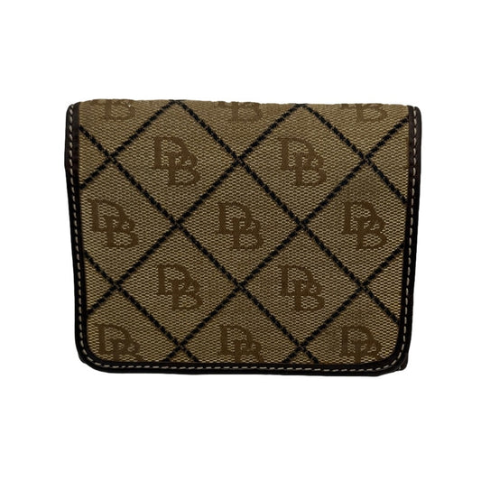 DOONEY & BOURKE Brown and Tan Signature Canvas Wallet