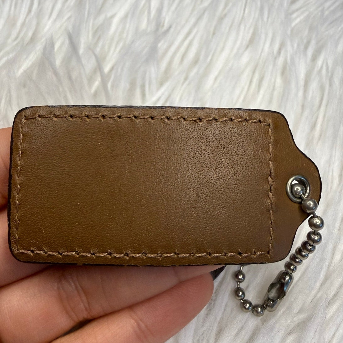 2" COACH Fob Bag Charm Hang tag Hangtag