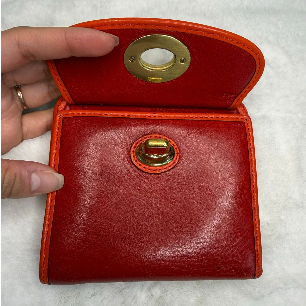 y2k Coach Vintage Legacy Kisslock Wallet