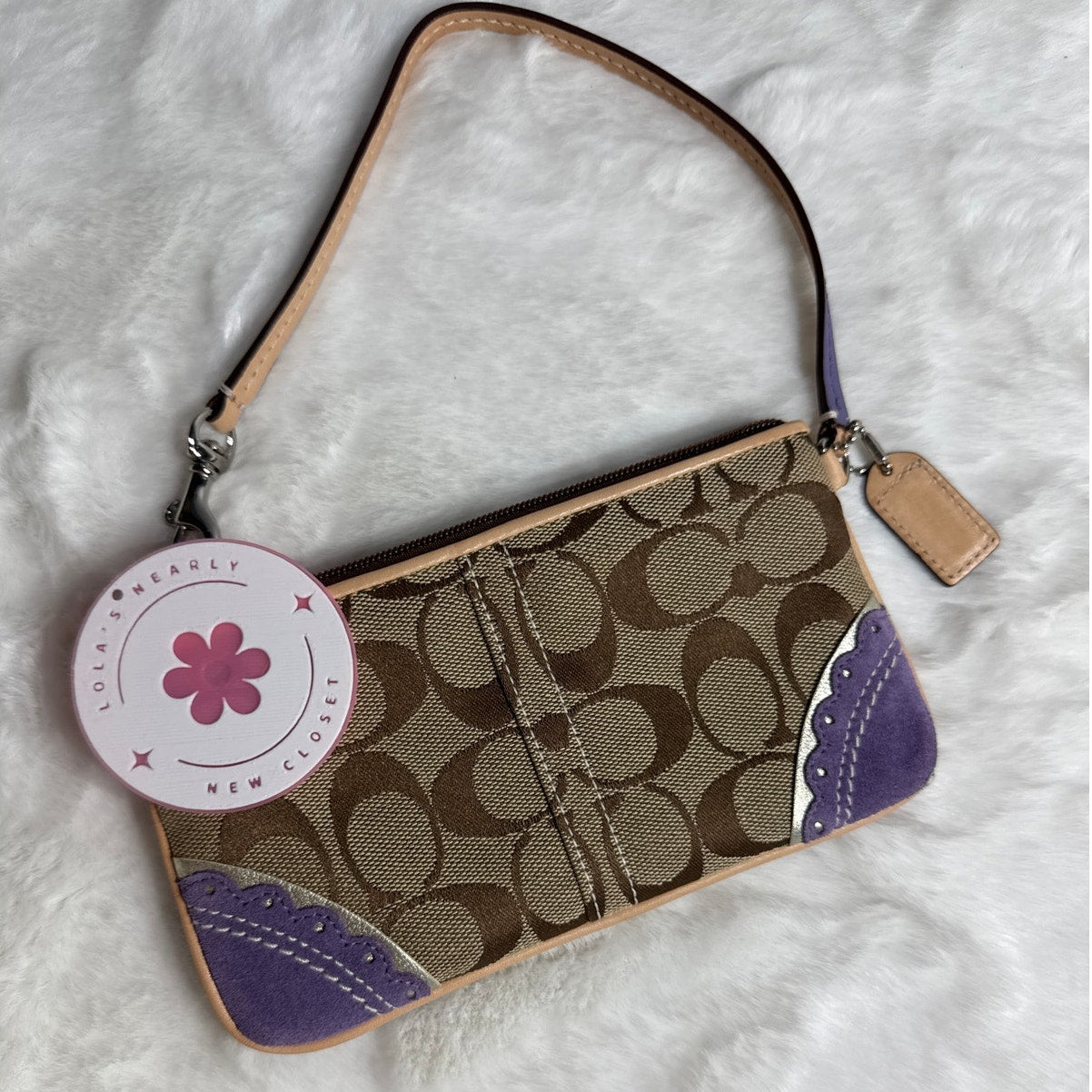 y2k COACH Vintage Limited Ed Signature Fish Wristlet