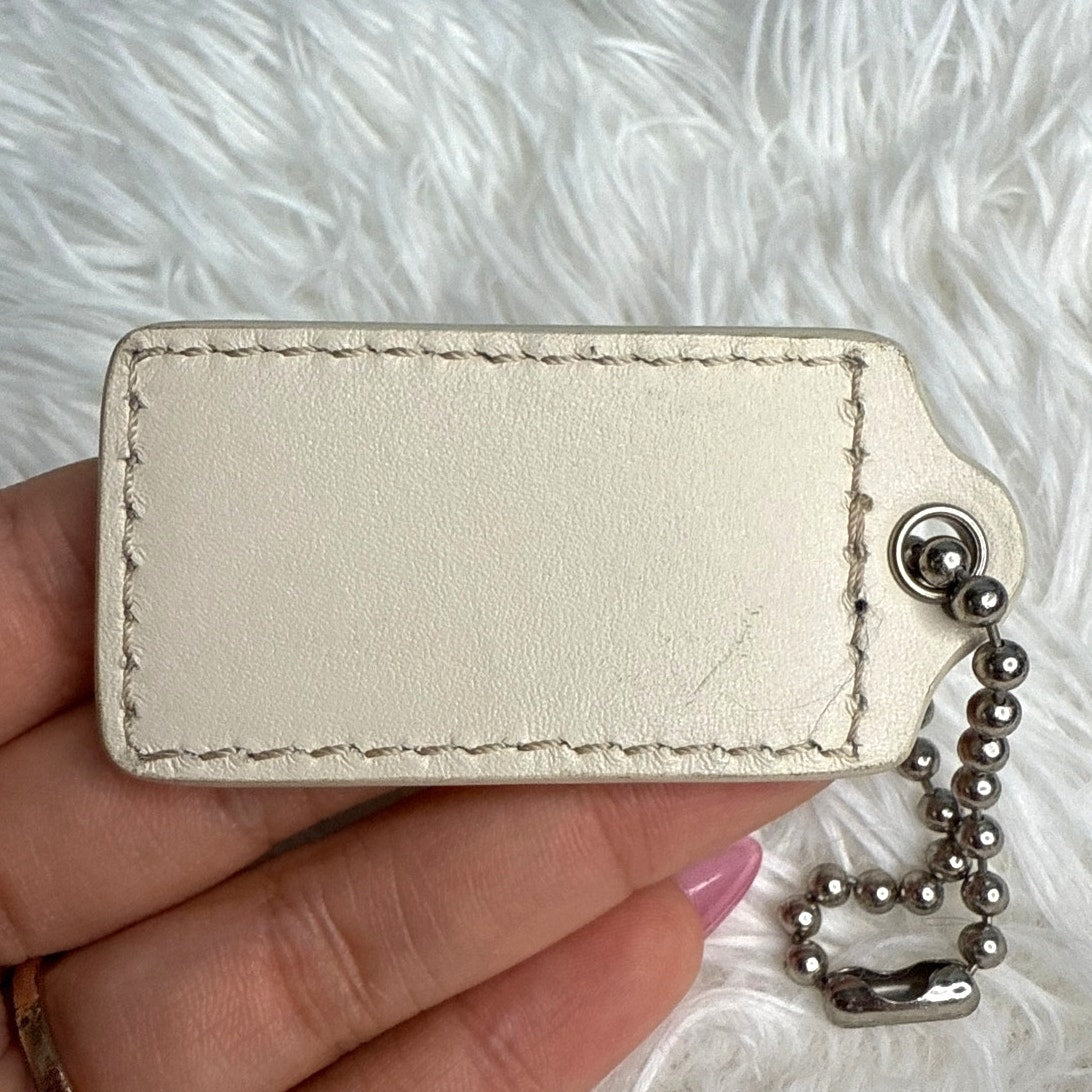 2.5" COACH  Fob Bag Charm Hang tag Hangtag