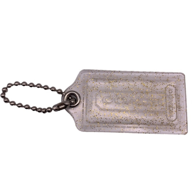 COACH Poppy Clear HangTag Bag Charm Fob