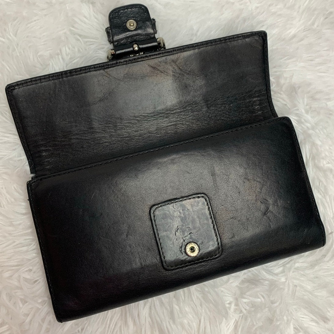 Coach Black Buckle Wallet