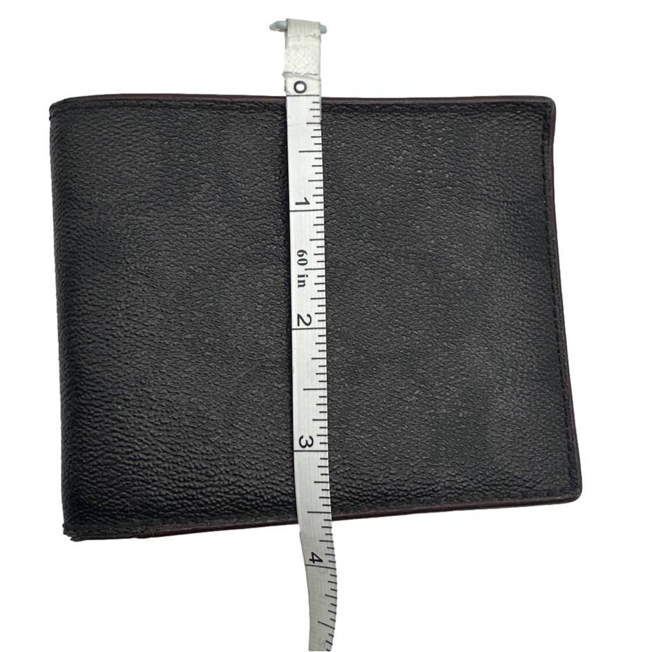 COACH Black Coated Canvas Signature Wallet