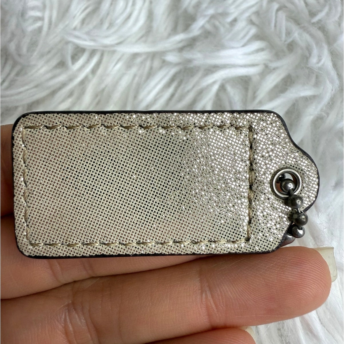 1.5" COACH  Fob Bag Charm Hang tag Hangtag