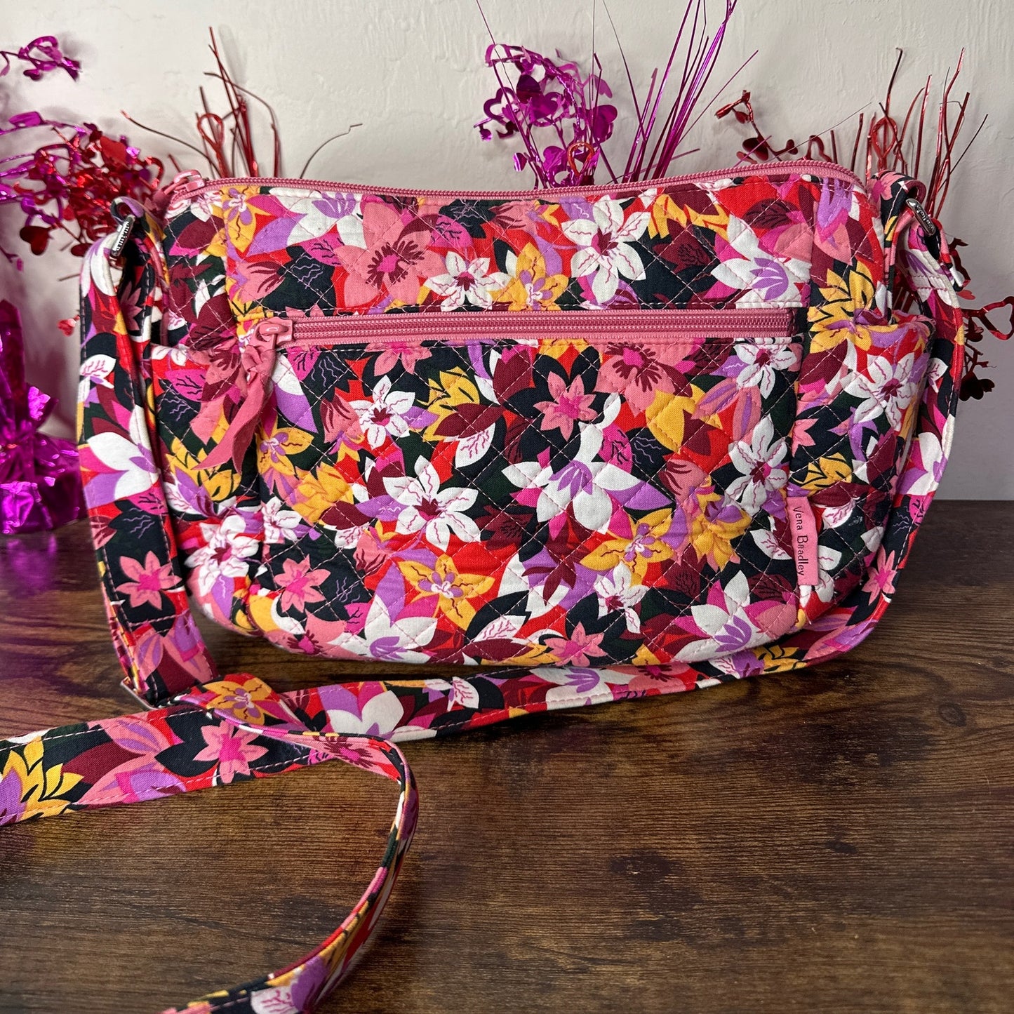 VERA BRADLEY Recycled Cotton On the Go Floral Crossbody