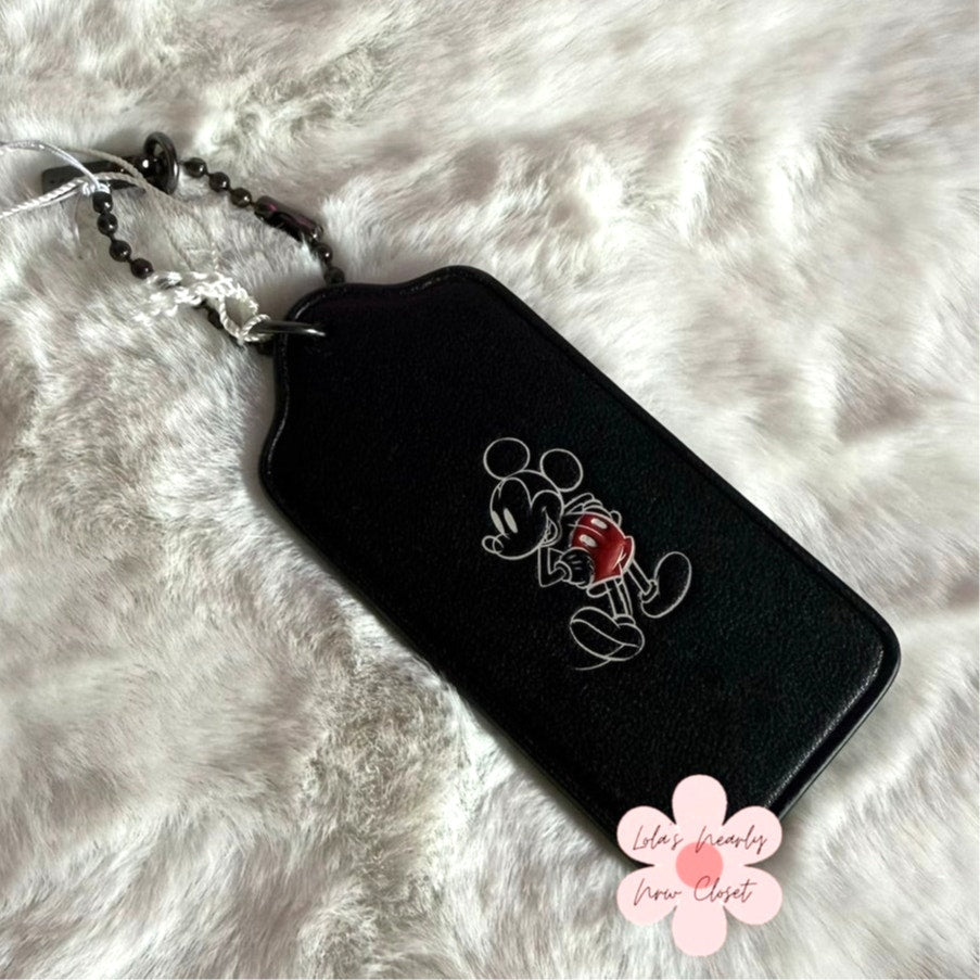 3" Disney x Coach Mickey Mouse Collectible Bag Charm Keychain Key Fob