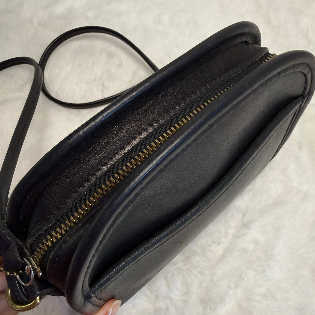 Vintage Coach Black Abbie Costa Rica Crossbody Bag 9017