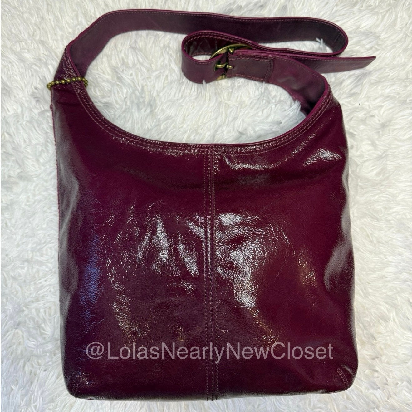 y2k COACH Patent Leather Hobo Shoulder bag Crossbody
