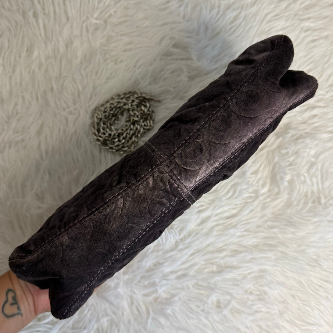 RARE y2k COACH Turnlock Garnet Mini Purse Clutch Handbag