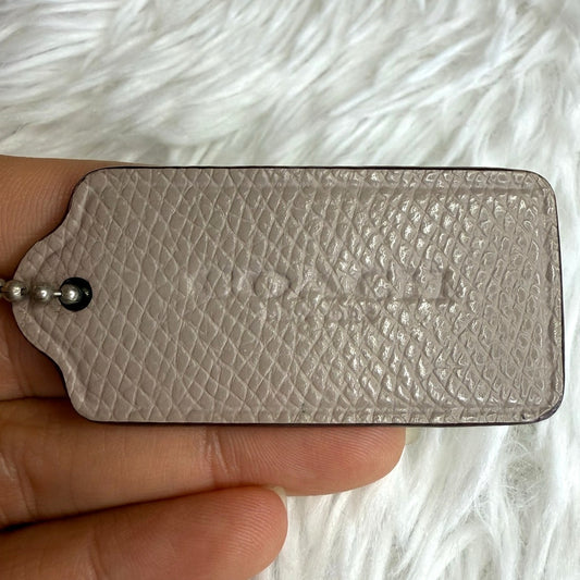 2" COACH Fob Bag Charm Hang tag Hangtag
