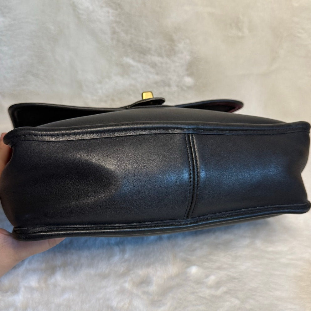 Vintaged Coach Willis 9927 Navy Top Handle Crossbody Shoulder Bag