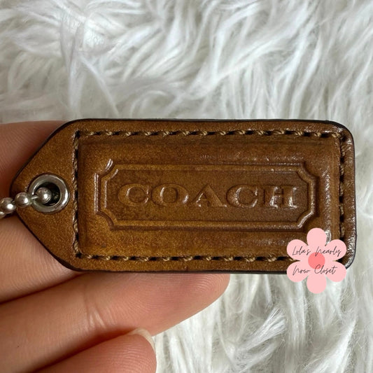 1.5" y2k COACH Fob Bag Charm Hang tag Hangtag