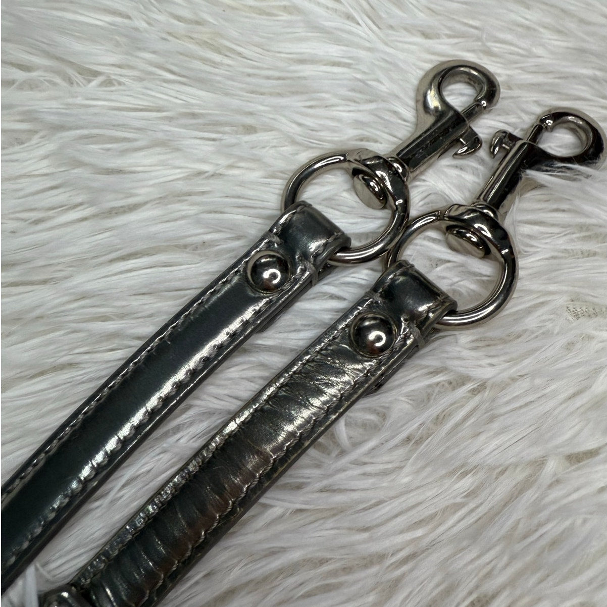 Patent Leather Silver Replacement Strap