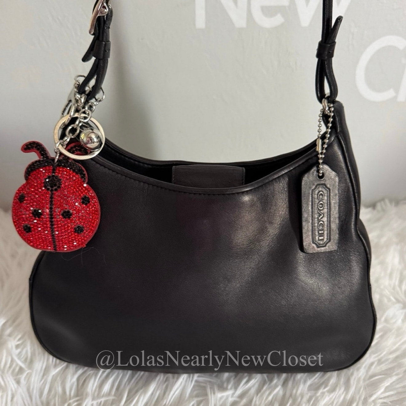 y2k COACH Vintage 2002 Black Mini Legacy 8319 Shoulder Bag Hobo