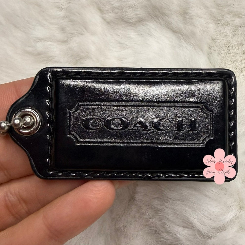 2” COACH Fob Bag Charm Hang tag Hangtag