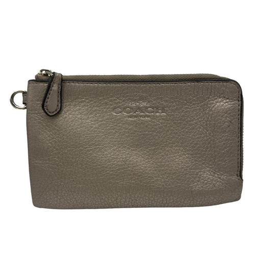 COACH Gray Wristlet