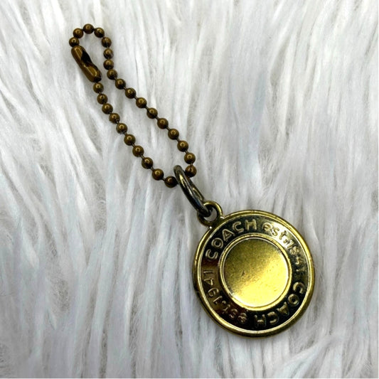 1" Coach Metal Circle Replacement Hangtag Hang Tag Bag Charm
