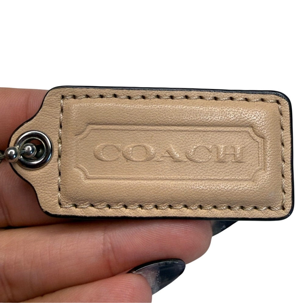 2" COACH Fob Bag Charm Hang tag Hangtag