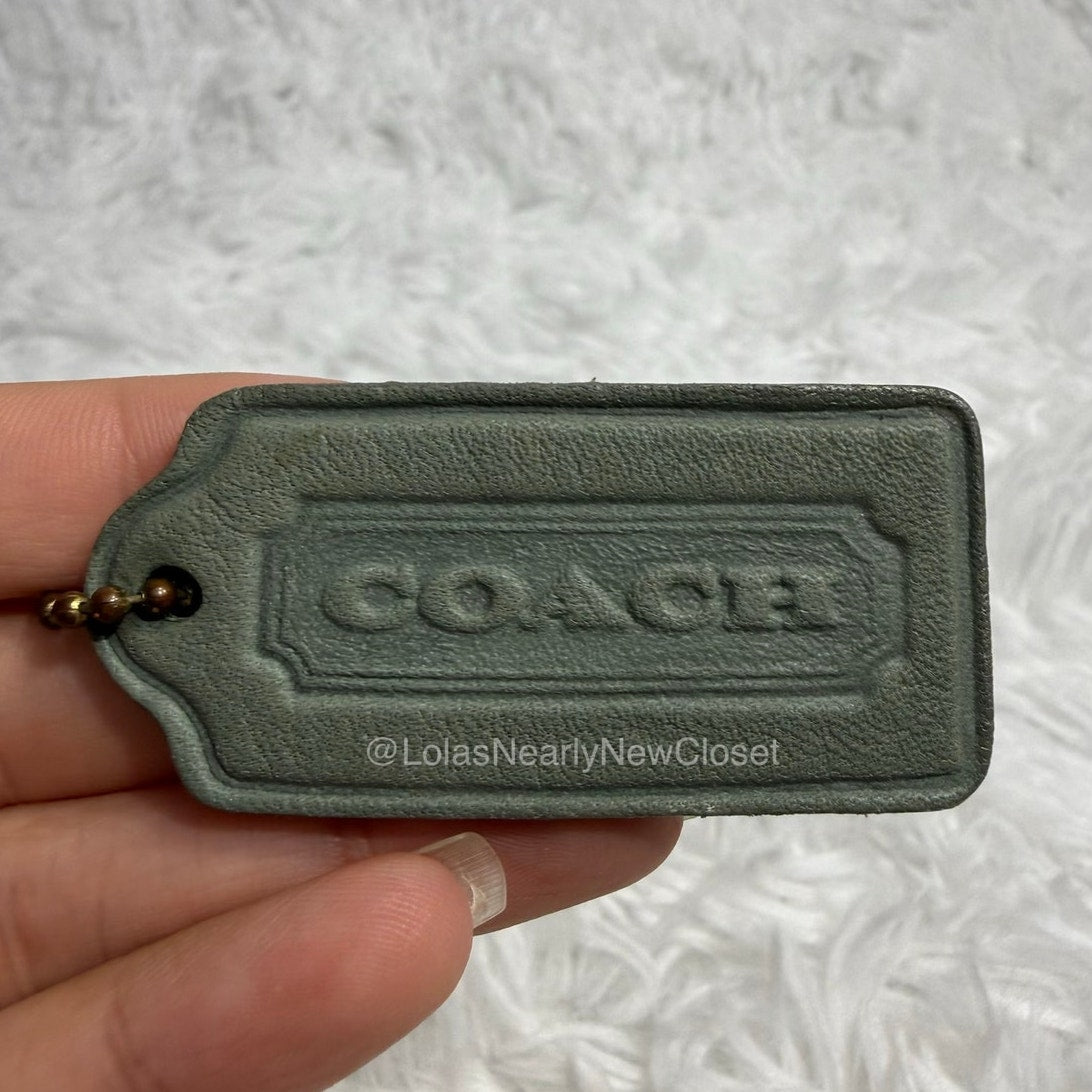 2" Vintage COACH Sonoma Sea Fob Bag Charm Hang tag Hangtag