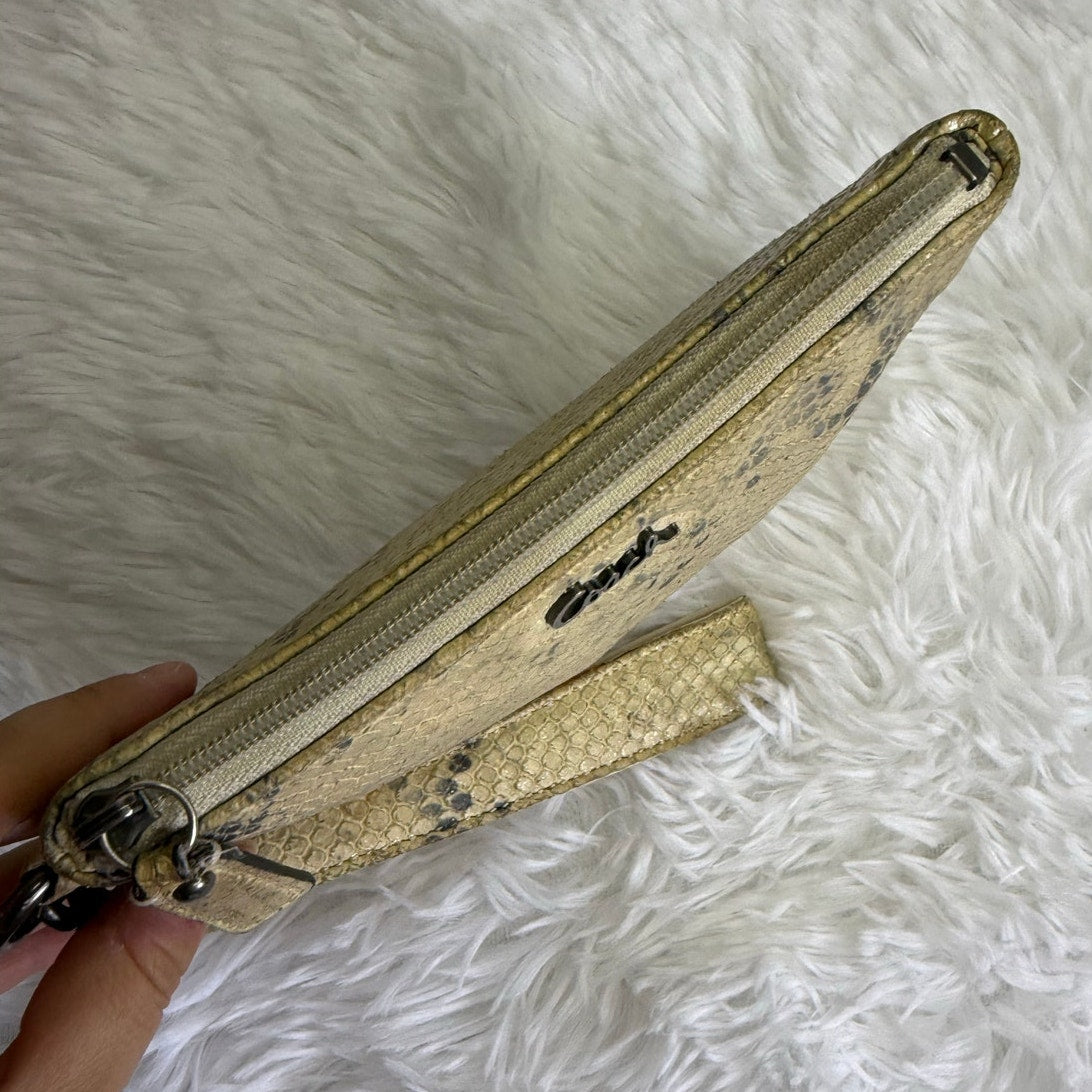 COACH Kristin Embossed Python Wristlet