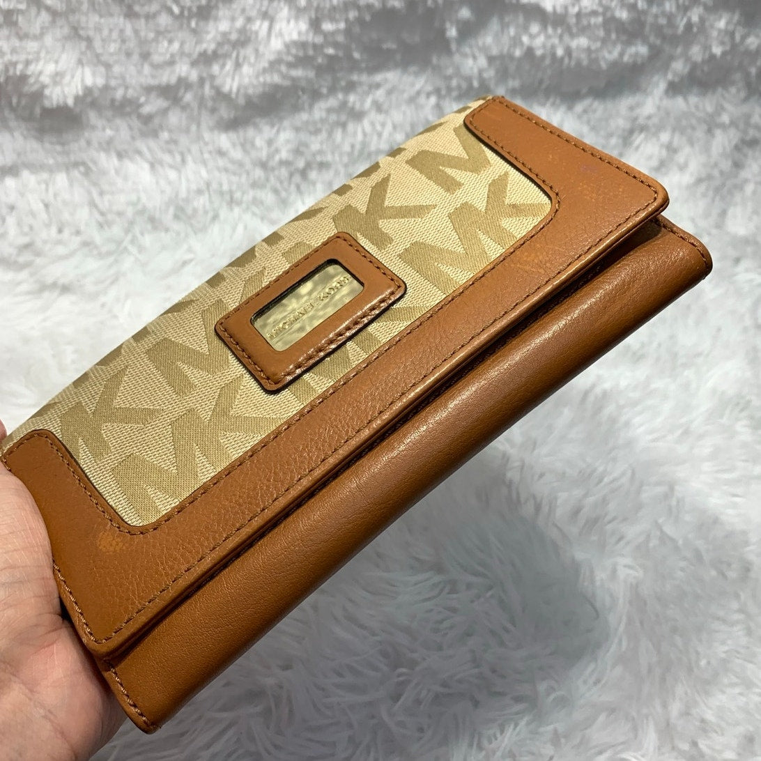 Michael Kors Khaki Signature Wallet