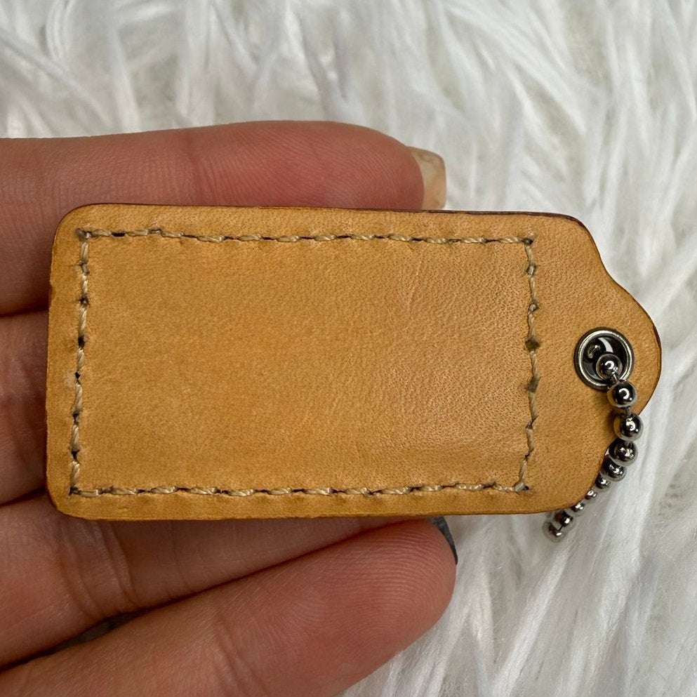 1.5” COACH Fob Bag Charm Hang tag Hangtag