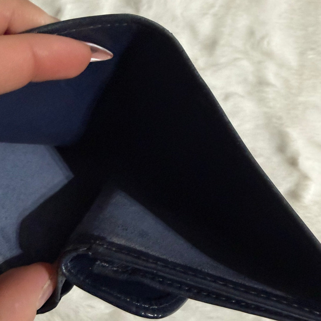 Vintage COACH y2k Navy Blue Made in Mexico Wallet