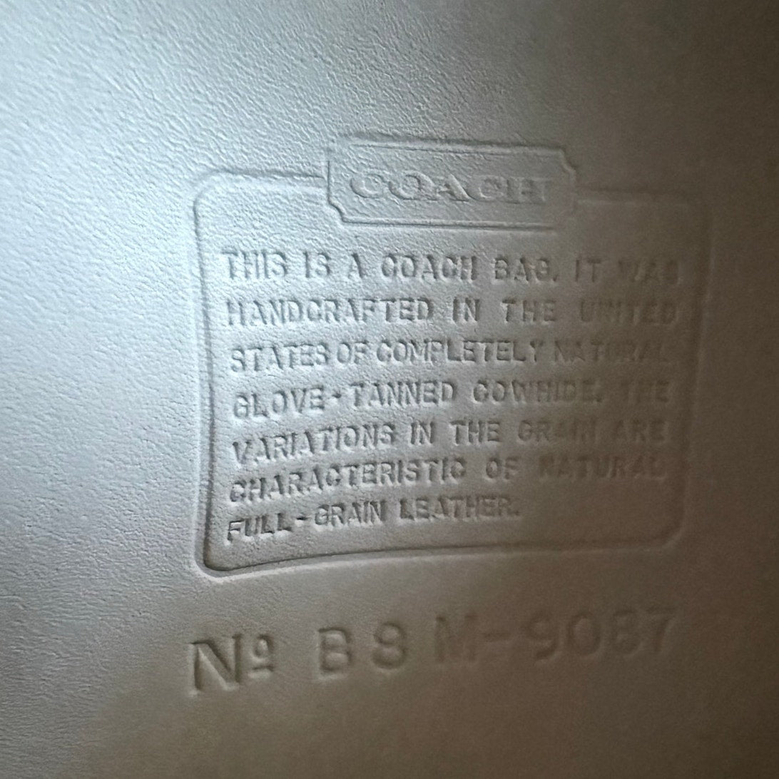 Vintage Coach Metropolis Zip Bag White 9087 Shoulder Bag Crossbody