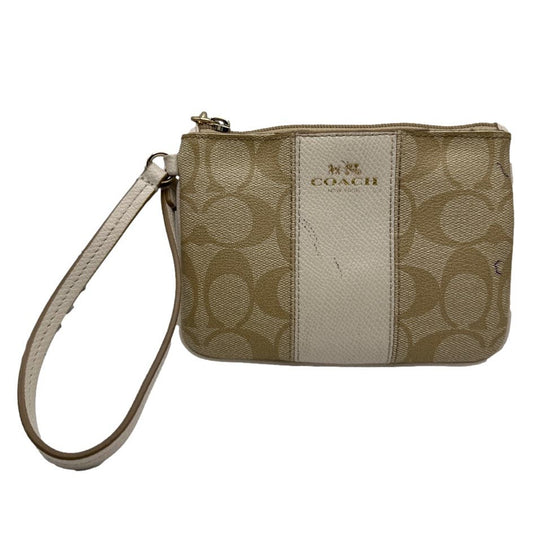 COACH Coated Canvas Signature Wristlet