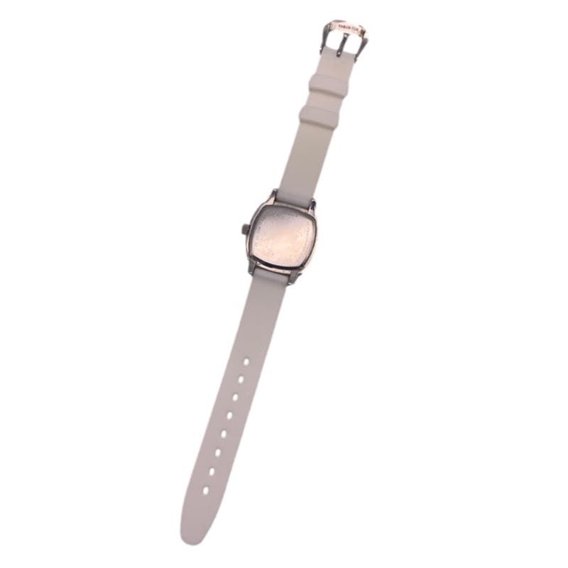 Fossil Silver-tone Rubber Band Ladies Wristlet Watch