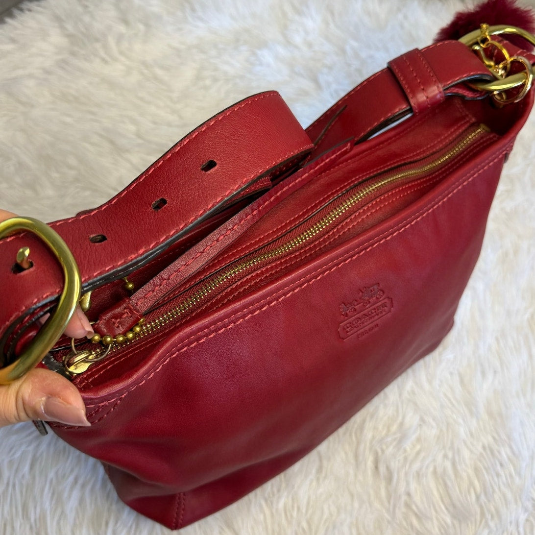 y2k COACH Legacy Red Crossbody Shoulder Bag