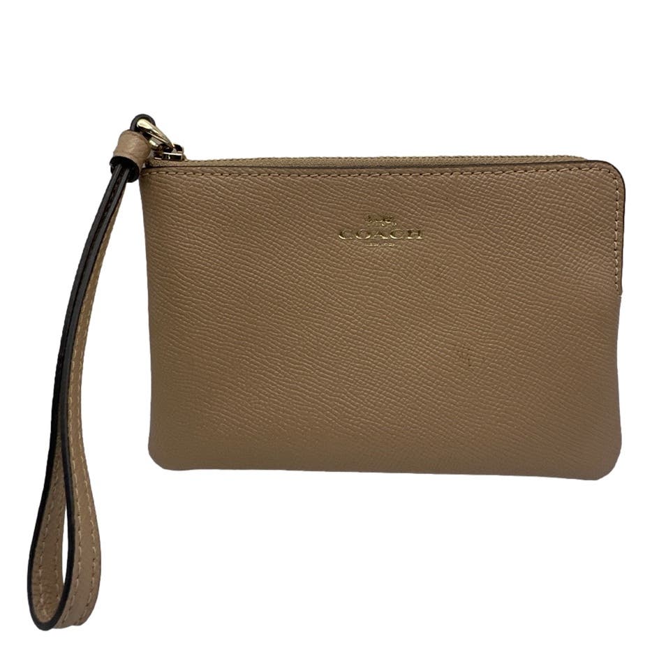 COACH Taupe Wristlet