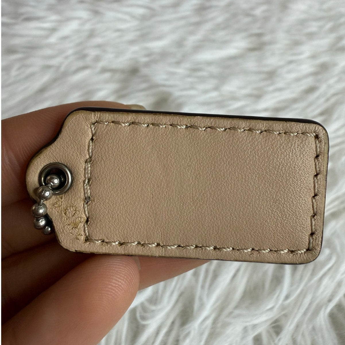 1.5" COACH  Fob Bag Charm Hang tag Hangtag