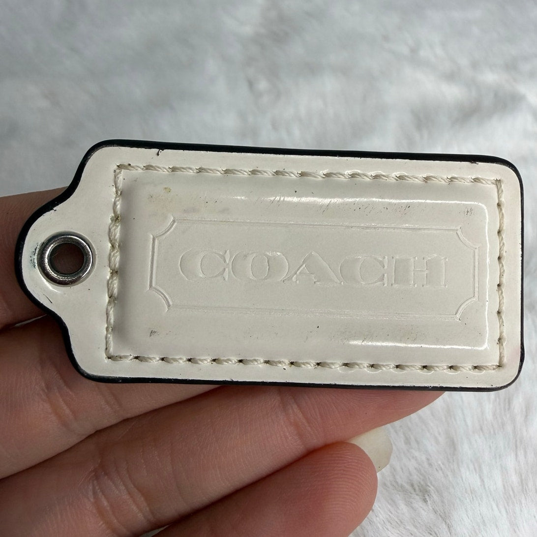 2" COACH Fob Bag Charm Hang tag Hangtag