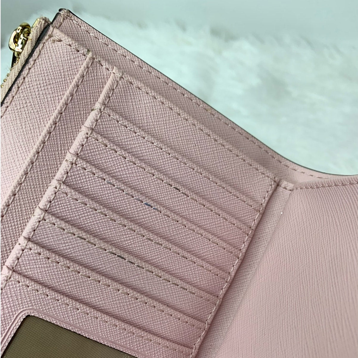 Michael Kors Pink Double Zipper Wristlet / Wallet with Phone Slot