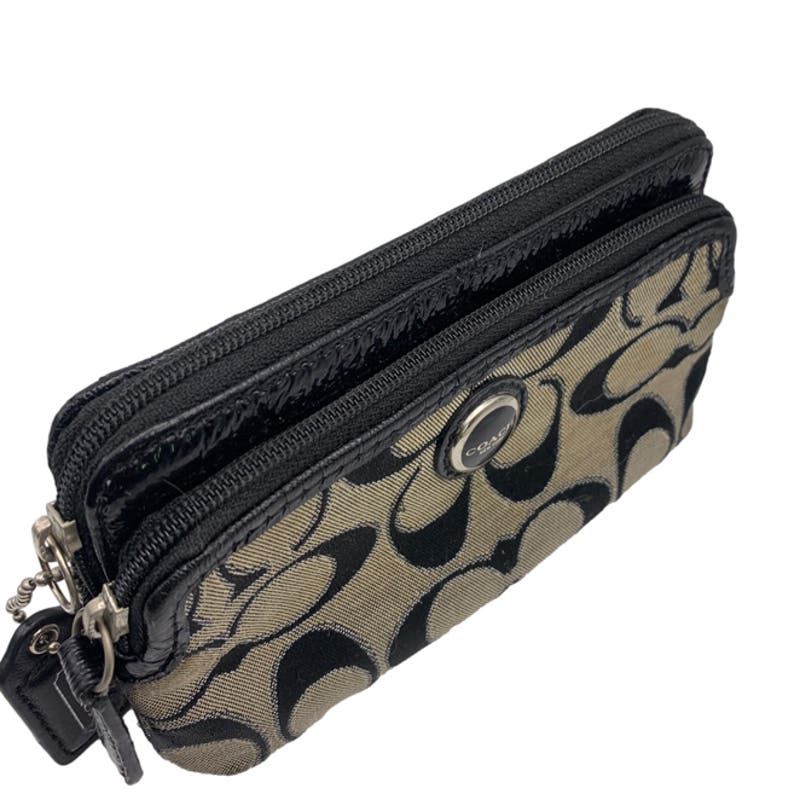 COACH Black and Gray Pouch