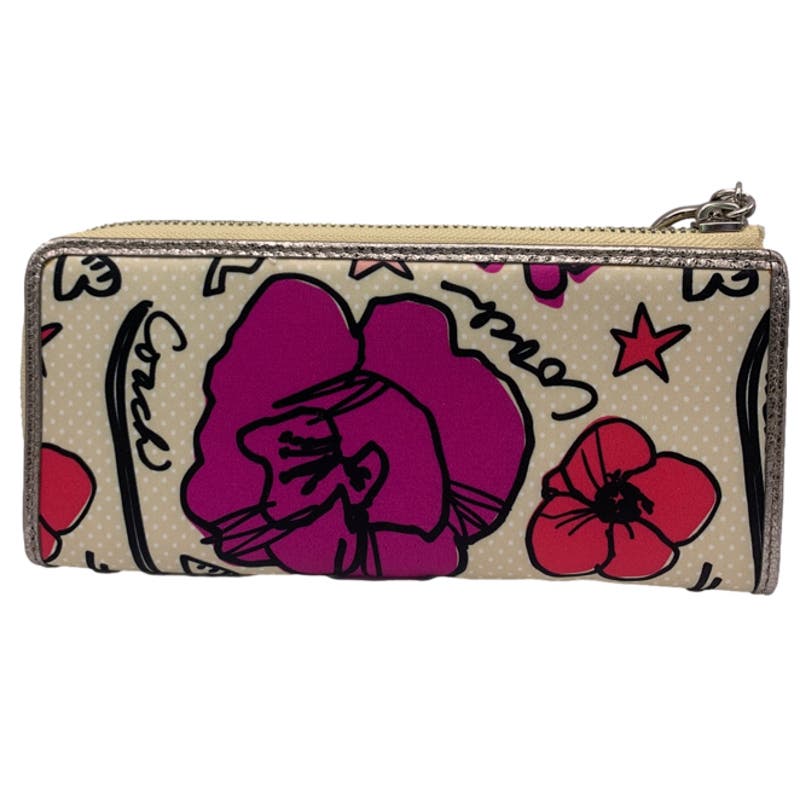 COACH Kyra Poppy Floral Print Wallet