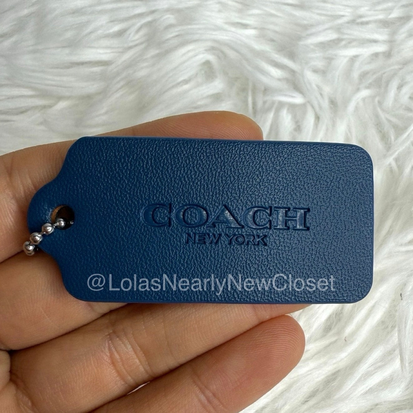 2" COACH Fob Bag Charm Hang tag Hangtag