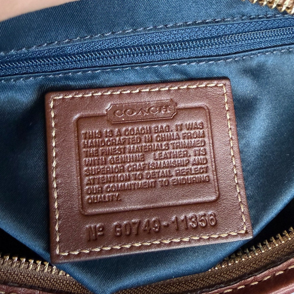 y2k Coach Bleeker 11356 Holiday Patchwork Hobo Bag Purse